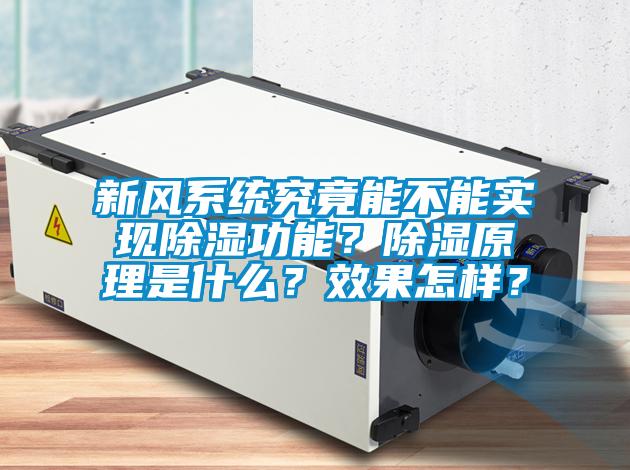 新風系統究竟能不能實現除濕功能？除濕原理是什么？效果怎樣？