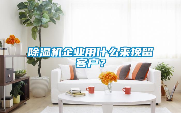 除濕機(jī)企業(yè)用什么來挽留客戶？