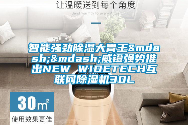 智能強(qiáng)勁除濕大胃王&mdash;&mdash;威鐙強(qiáng)勢(shì)推出NEW WIDETECH互聯(lián)網(wǎng)除濕機(jī)30L