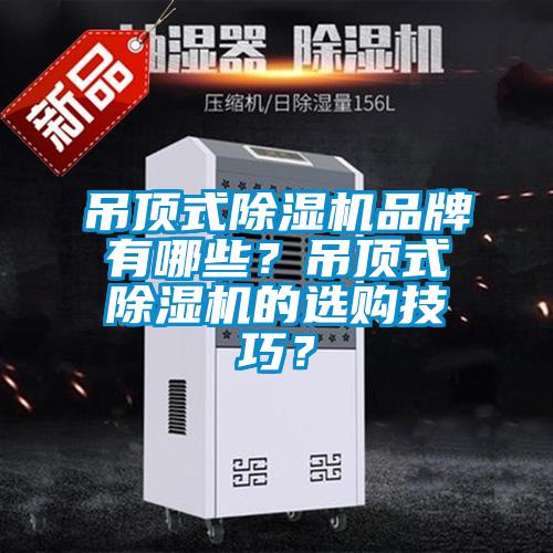 吊頂式除濕機品牌有哪些?吊頂式除濕機的選購技巧?