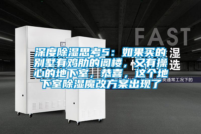 深度除濕思考5：如果買的別墅有雞肋的閣樓，又有操心的地下室，恭喜，這個地下室除濕魔改方案出現(xiàn)了