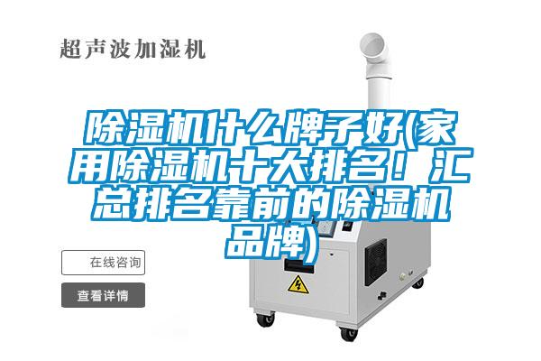 除濕機(jī)什么牌子好(家用除濕機(jī)十大排名!匯總排名靠前的除濕機(jī)品牌)