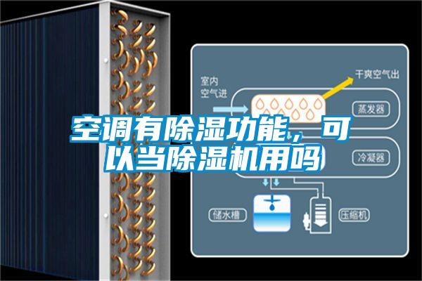 空調有除濕功能，可以當除濕機用嗎