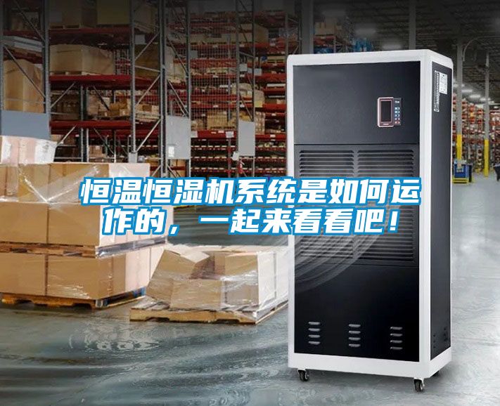 恒溫恒濕機系統(tǒng)是如何運作的,一起來看看吧!