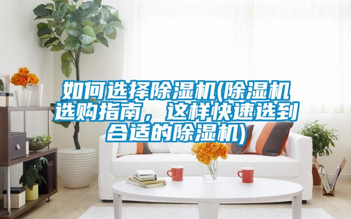 如何選擇除濕機(jī)(除濕機(jī)選購(gòu)指南,這樣快速選到合適的除濕機(jī))